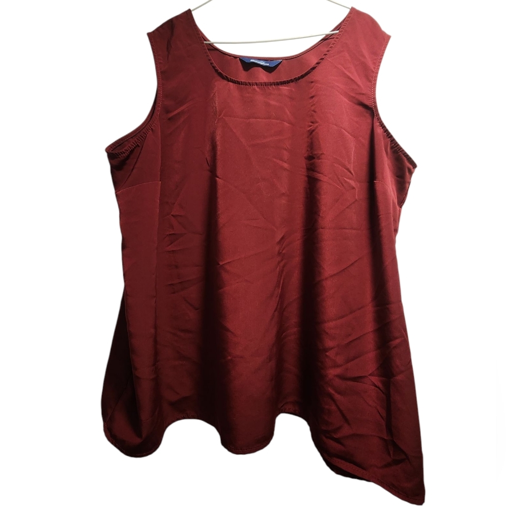 Penningtons Red Tank Top Blouse Size 24